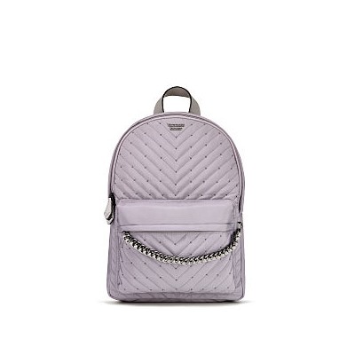 Studded V-Quilt City Backpack, Rating: 2.6666998863220215 of 5 stars, Original Price, Current Price