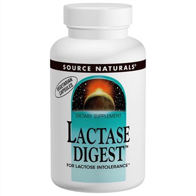 Source Naturals, Lactase Digest, 180 растительных капсул