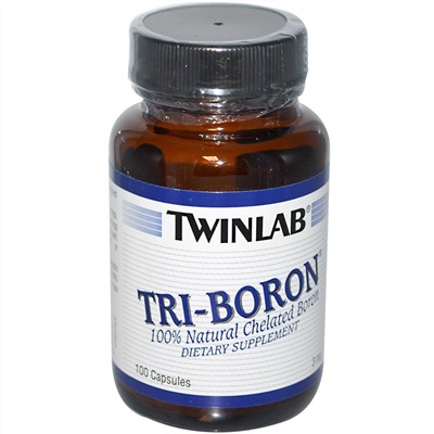 Twinlab, Тройной бор, 3 мг, 100 капсул
