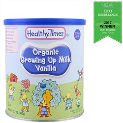Healthy Times, Молочко Organic Growing Up для детей в возрасте 1 год и старше, ваниль, 12,7 унции (360 г)