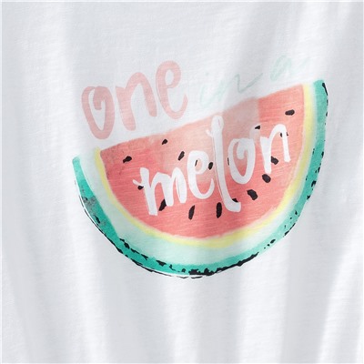 Mädchen T-Shirt mit Melonen-Print
