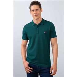 Yeşil Polo Yaka Slim T-Shirt