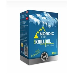 Nordic Bork Pure Krill Oil / Масло Криля 30 капсул