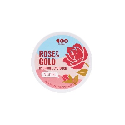 Rose & Gold Purifying Hydrogel Eye Patch, Гидрогелевые патчи с экстрактом розы и золотом