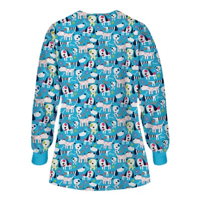 UA Puppy Love Turquoise Warm Up Scrub Jacket