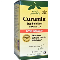 EuroPharma, Terry Naturally, Curamin, экстра сила, 120 таблеток