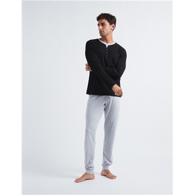 Pyjamas, Men, Black/Grey