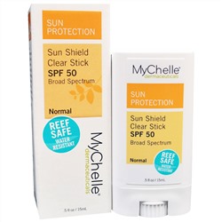 MyChelle Dermaceuticals, Прозрачный солнцезащитный карандаш, SPF 50, для нормальной кожи, 0,5 жидкой унции (15 мл)