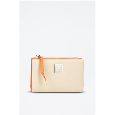 Monedero Bea Beige y naranja