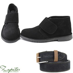 Ab.Zapatos 3316 New R • Negro+Ab.Zapatos Pelle cinturon (140) Negro