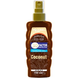 [ESCABEL] Масло для лица и тела КОКОСОВОЕ Tanning Oil Coconut SPF 30, 150 мл