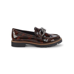 ANNE KLEIN Emmy Chain Leather Loafers
