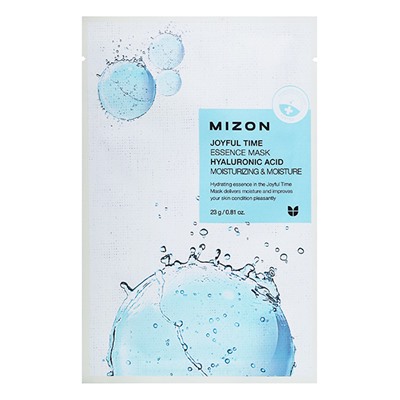 MIZON Joyful Time Essence Mask Hyaluronic Acid Тканевая маска для лица с гиалуроновой кислотой 23г