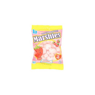 Мягкий зефир-маршмеллоу "Клубника" Marshies  от Markenburg 80 гр / Markenburg Marshies Marshmallows Strawberry 80g