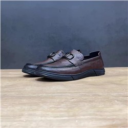 Мужские туфли/мокасины из натуральной кожи  Тайвань
