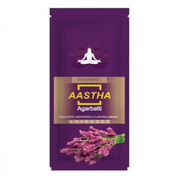 PATANJALI Aastha Agarbatti Lavender  Благовоние Лаванда 150г