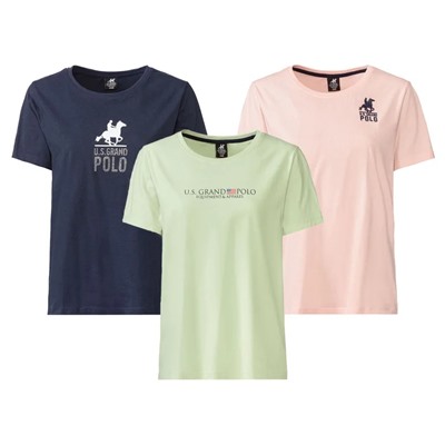 esmara® x Grand Polo Damen T-Shirt, körpernah geschnitten