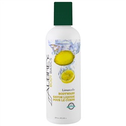 Aubrey Organics, Основные средства для тела, гель для душа, лимончелло, 8 жидких унций (237 мл)