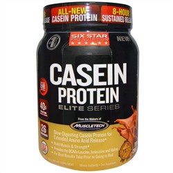 Six Star, Six Star Pro Nutrition, казеиновый протеин, элитная серия, тройной шоколад, 2 фунта (907 г)