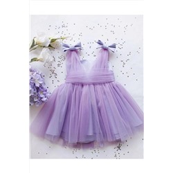 GNL BUTİK Kız Çocuk Lila Elbise FE3001