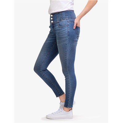 HIGH RISE CORSET SKINNY JEANS