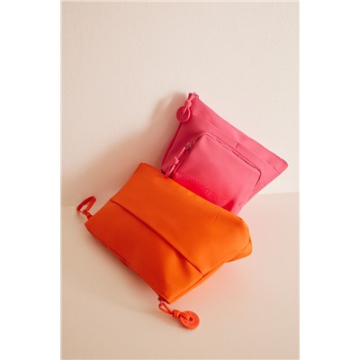 Neceser rectangular rubber naranja