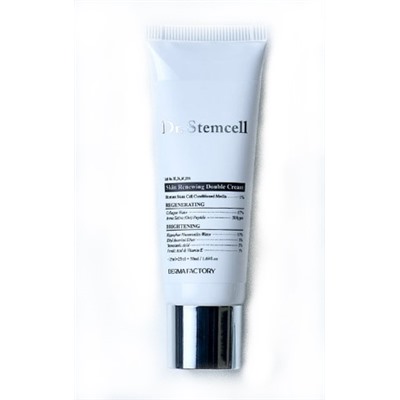 Derma Factory  DR. STEMCELL SKIN RENEWING DOUBLE CREAM Восстанавливающий крем для лица со стволовыми клетками 50мл