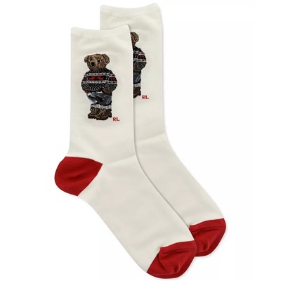 Polo Ralph Lauren Holiday Sweater Bear Crew Socks