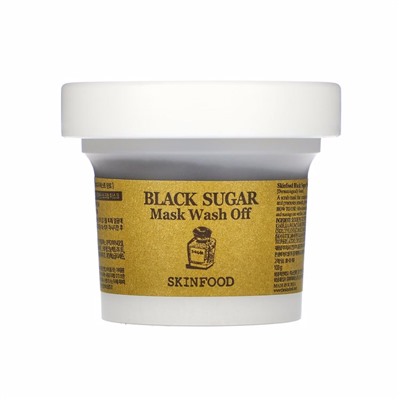 Маска-эксфолиант с черным сахаром Skinfood Black Sugar Mask Wash Off 100 гр