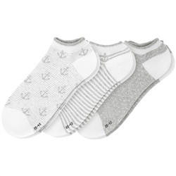 3 Paar Damen Sneaker-Socken mit Effektgarn