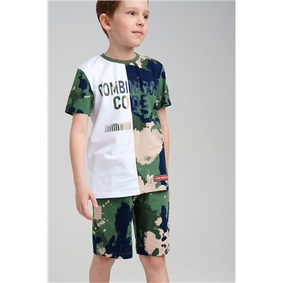 Комплект трикотажный для мальчиков: фуфайка (футболка), шорты PLAYTODAY #861084