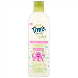 Tom's of Maine, Shampoo & Wash, Baby, Lightly Scented, 10 fl oz (295 ml)