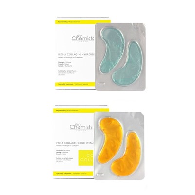 Skin Chemists Pro-5 Collagen Gold and Hydro Gel Eye Pads - Pack of 10