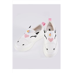 Denokids Unicorn Beyaz Kız Sneakers CFF-21Y2-065