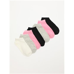 PACK OF 7 PAIRS OF BASIC COLOURED ANKLE SOCKS