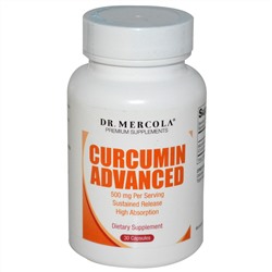 Dr. Mercola, улучшенный куркумин, 500 мг, 30 капсул