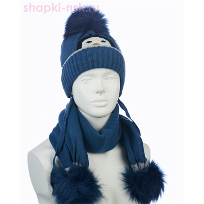 03-60-D (48-50) (шапка+шарф) Комплект