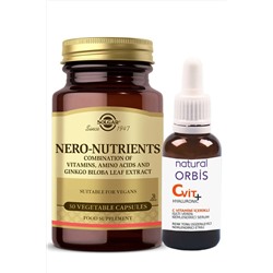 Solgar Nero Nutrients 30 Kapsül (VİTAMİN C SERUM 30 ML HEDİYELİ NUTRİEN) Skt:05/25 hızlıgeldi002060