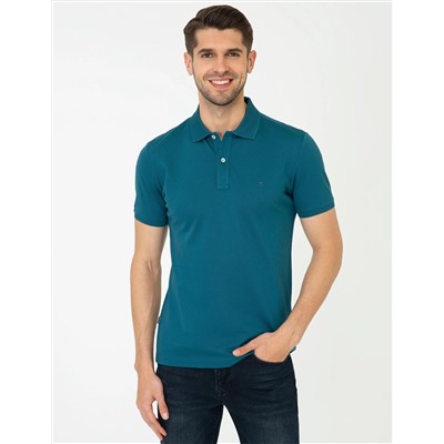 Zümrüt Slim Fit Polo Yaka Merserize Tişört