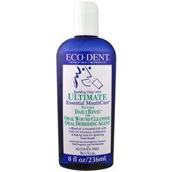 Eco-Dent, Ultimate Essential MouthCare, Daily Rinse & Oral Cleanser, Сверкающая чистотой мята, 236 мл