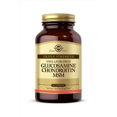 Solgar Glucosamine Chondroitin Msm 60 Tablet 033984013186