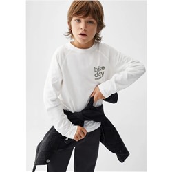 Camiseta algodón manga larga -  Niño | MANGO OUTLET España