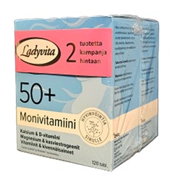 Ladyvita 50+ мультивитамины двойная упаковка 2 X 120 таблеток
