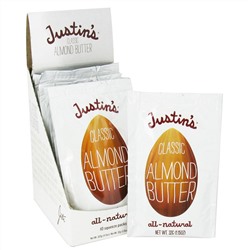 Justin's Nut Butter, Миндальное масло с медом, 10 пакетиков, 1,15 унций (32 г) каждый
