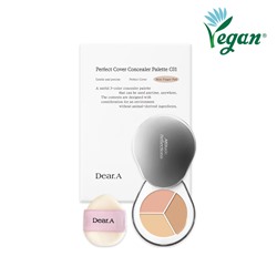 [Dear.A] Консилер для лица ПАЛЕТКА/СКУЛЬПТОР Perfect Cover Concealer Palette (Light Beige/Natural Beige/Dark Beige) (01), 1,3 гр * 3 шт