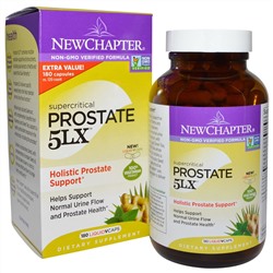 New Chapter, Простата 5LX, Целостная поддержка простаты, 180 вегетарианских капсул