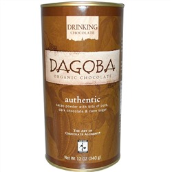 Dagoba Organic Chocolate, Шоколадный напиток, аутентичный, 12 унций (340 г)