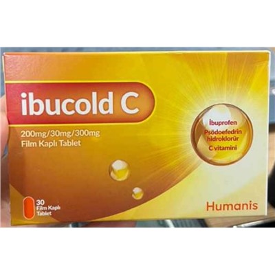 ibucold C 200mg/30mg/300mg 30Film Kaplı Tablet