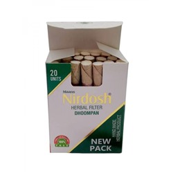 NIRDOSH Herbal Filter Dhoompan Сигареты без табака с фильтром белые 20шт