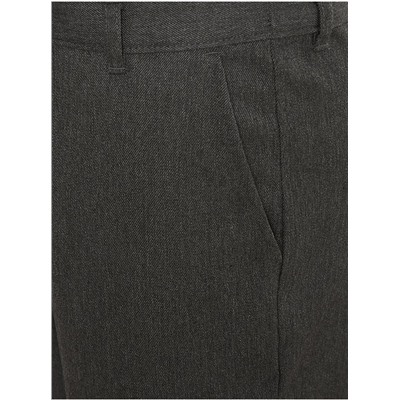Boys Grey Regular Leg School Trousers 2 Pack